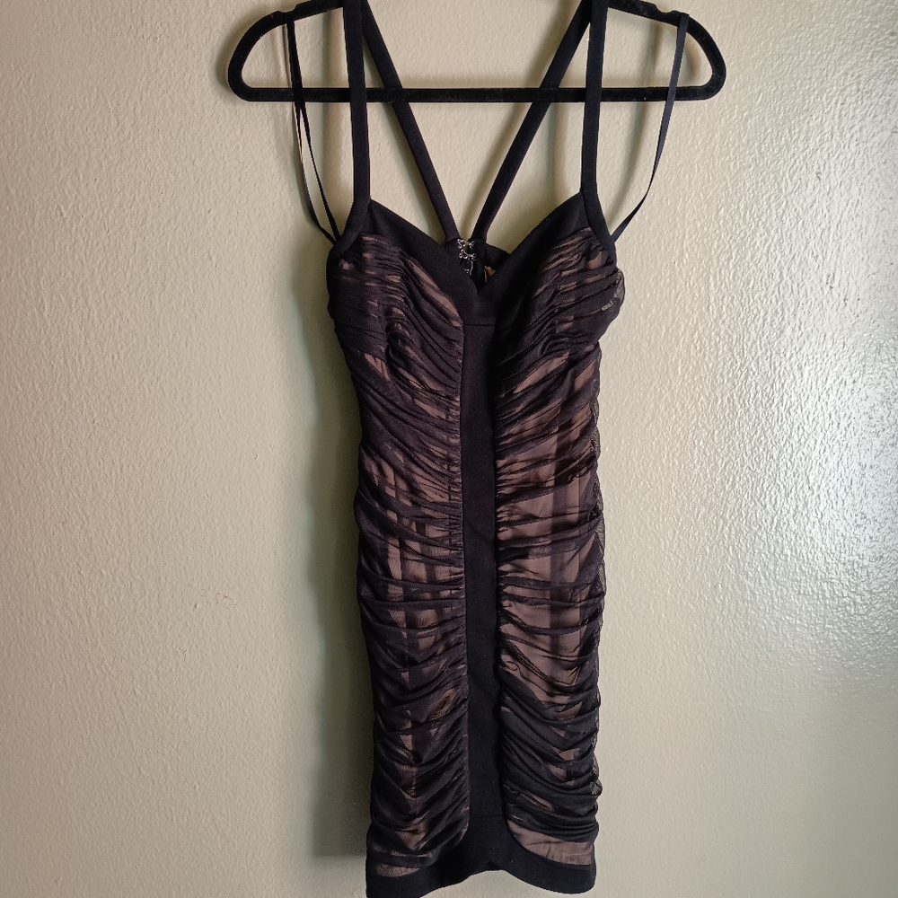 BCBG Max Azria Y2K Rutched  LBD SZ XS